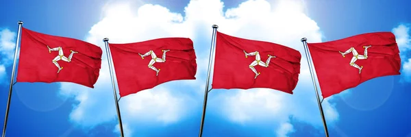 Isle Man Flag Renderização — Fotografia de Stock