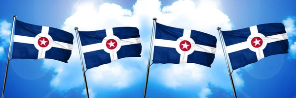 Indianapolis Flag Rendering — 스톡 사진