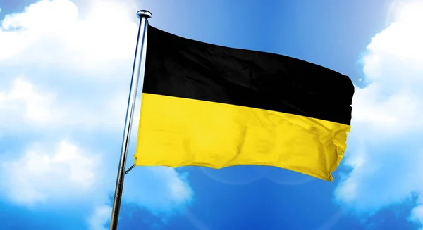 Bandera Baden Wurttemberg, representación 3D —  Fotos de Stock
