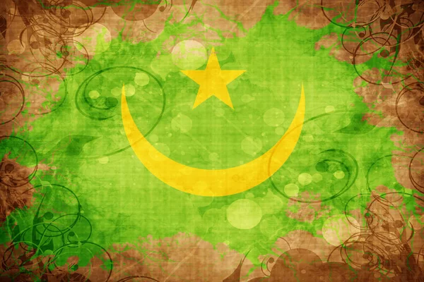Grunge drapeau Mauritanie vintage — Photo