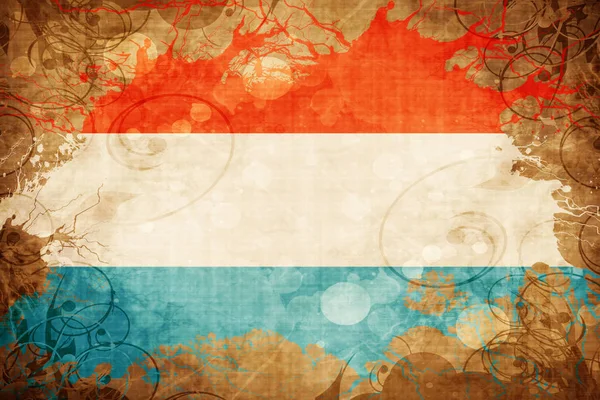 Grunge vintage Luxembourg flag — Stock Photo, Image