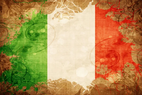 Grunge vintage Italia bandiera — Foto Stock