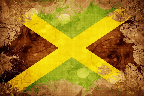 Grunge vintage Jamaica bandeira — Fotografia de Stock