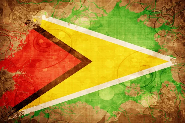 Grunge vintage Guyana flag — Stock Photo, Image