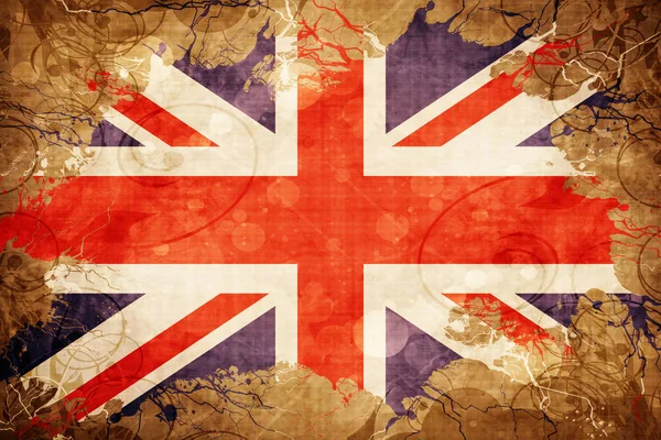 Гранж vintage прапор Великої Британії — стокове фото