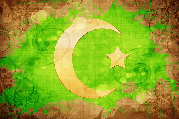 Grunge vintage Islam symbol — Stock Photo, Image