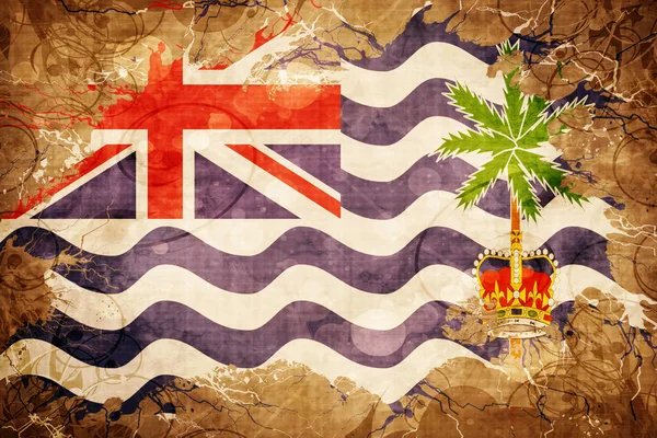 Vintage British indian ocean territory flag