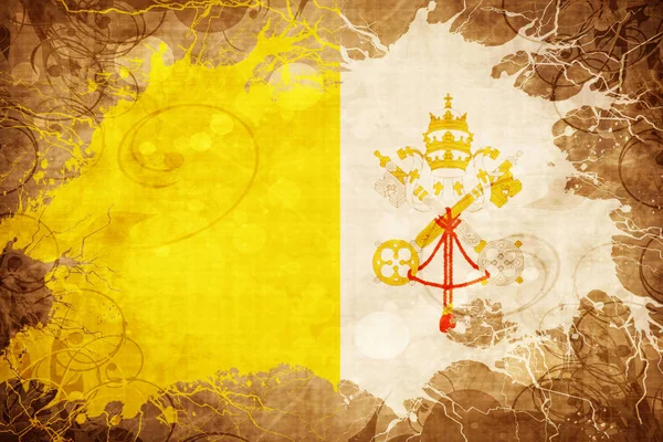 Bandiera papale vintage — Foto Stock
