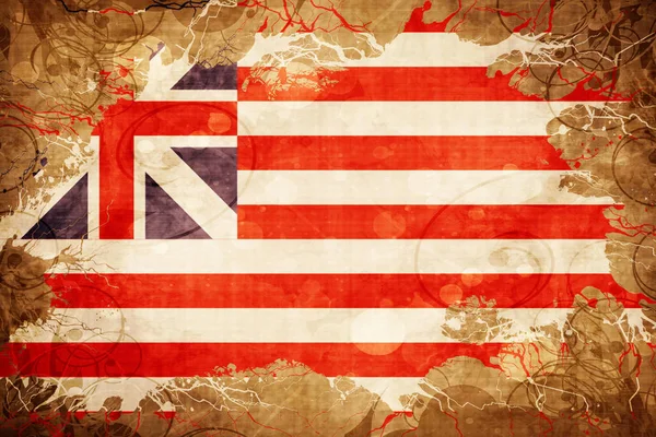 Vintage Grand Unii początku projekt flagi amerykańskiej — Zdjęcie stockowe