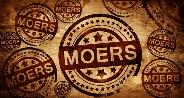 Moers, Vintage Stempel auf Papier Hintergrund — Stockfoto