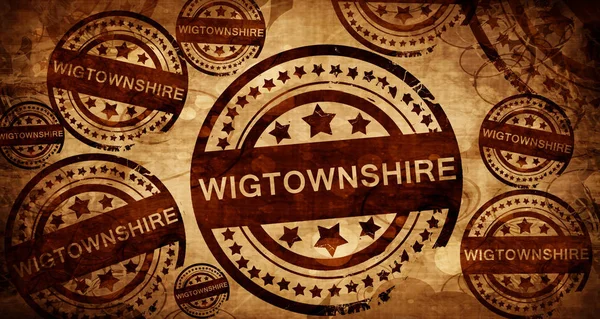 Wigtownshire, vintage stamp on paper background — Stock Photo, Image
