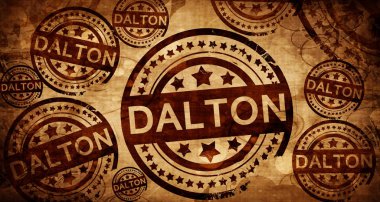 Dalton, kağıt arka plan üzerinde vintage damgası