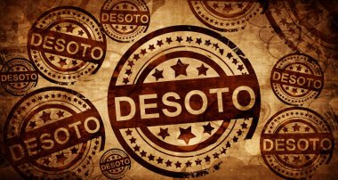 DeSoto, kağıt arka plan üzerinde vintage damgası