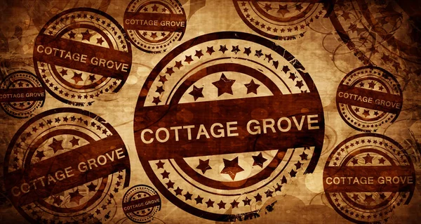 Cottage grove, carimbo vintage sobre fundo de papel — Fotografia de Stock