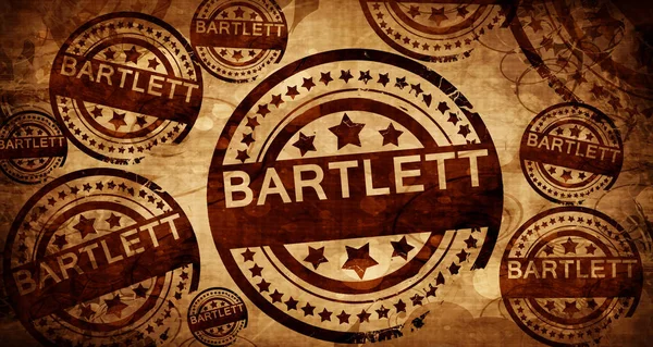 Bartlett, kağıt arka plan üzerinde vintage damgası