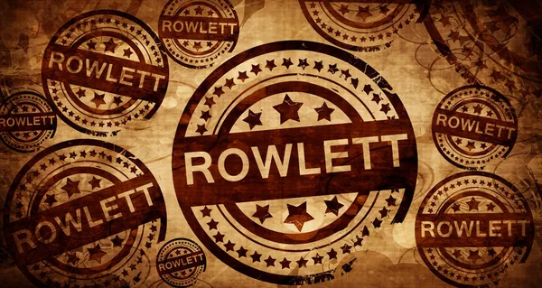 Rowlett, vintage σφραγίδα σε χαρτί φόντο — Φωτογραφία Αρχείου