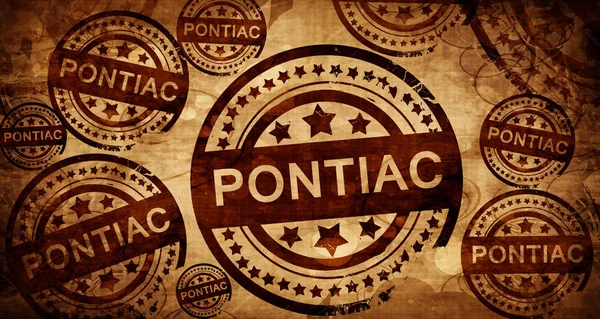 Pontiac, вінтажний штамп на паперовому фоні — стокове фото