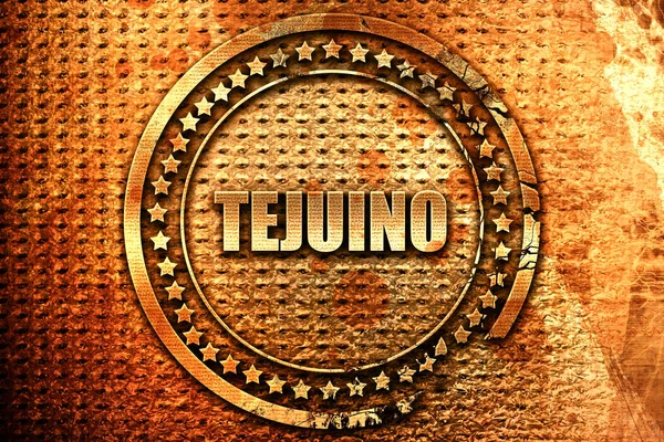 Tejuino Rendering Grunge Metal Text — 图库照片