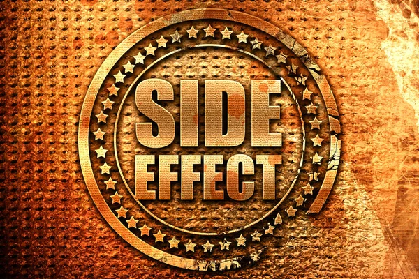 Side Effect Rendering Grunge Metal Text — 스톡 사진