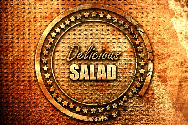 Delicioso Sinal Salada Com Algumas Linhas Suaves Suaves Renderização Grunge — Fotografia de Stock