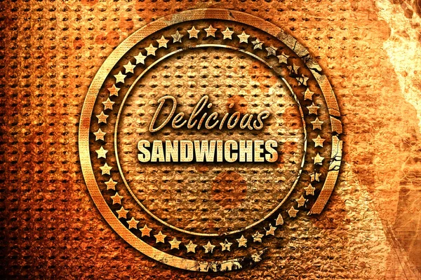 Heerlijke Sandwich Bord Met Een Aantal Zachte Gladde Lijnen Rendering — Stockfoto