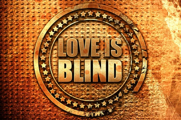 Love is blind, rendu 3D, timbre métal grunge — Photo
