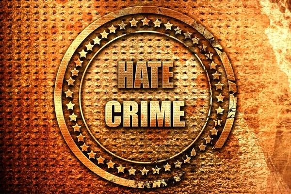 증오 범죄 배경, 3d 렌더링, grunge 금속 스탬프 — 스톡 사진