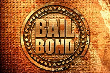 Bailbond, 3d render, grunge metal pul