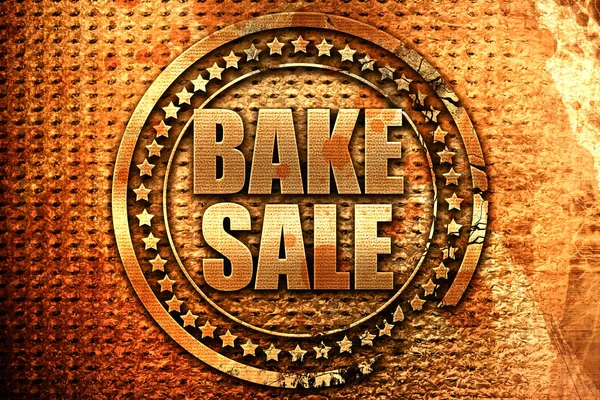 빵을 판매, 3d 렌더링, grunge 금속 스탬프 — 스톡 사진