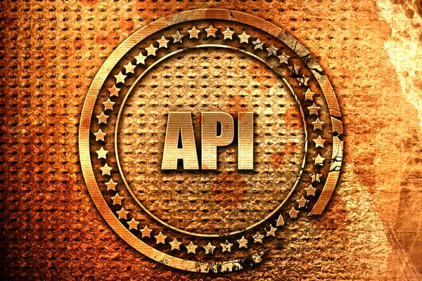 Api，3d 渲染，摇滚金属邮票 — 图库照片