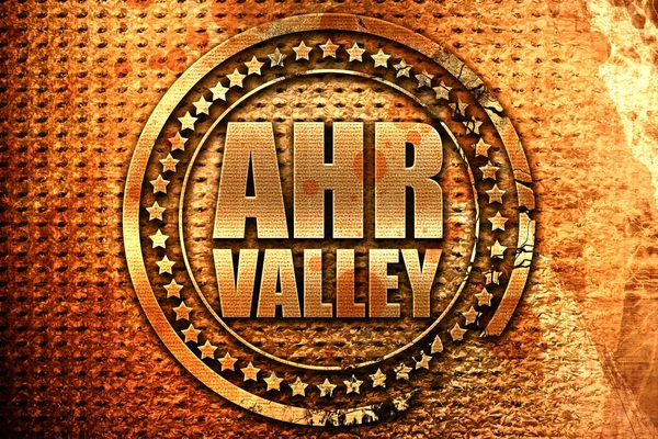 A h r 밸리, 3d 렌더링, grunge 금속 스탬프 — 스톡 사진