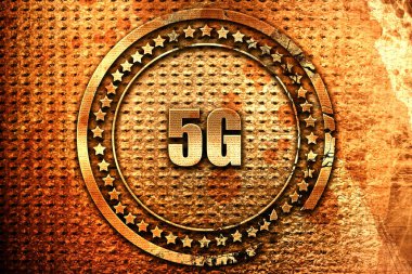 5g, 3d render, grunge metal pul