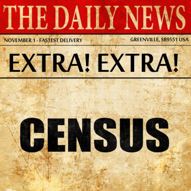 nüfus sayımı, gazete makale metni