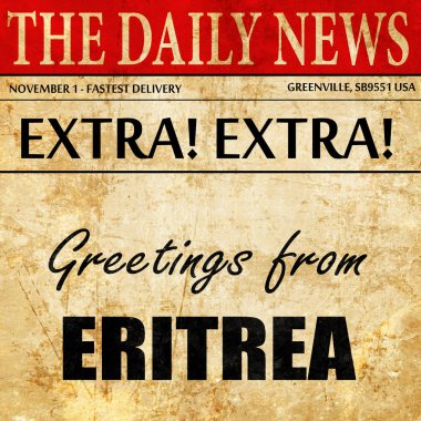Eritre, gazete madde metni selamlar