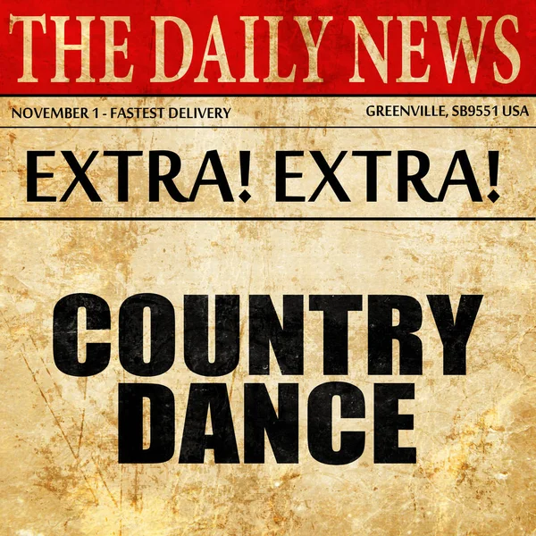 country dance, newspaper article text