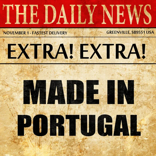 ポルトガル、新聞記事のテキストで行わ — ストック写真
