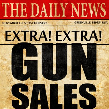 Silah satış, gazete makale metni