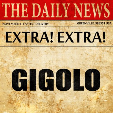jigolo, gazete makale metni