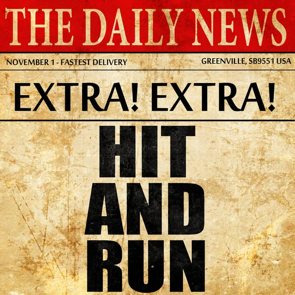 Hit και τρέχει, κείμενο άρθρου εφημερίδας — Φωτογραφία Αρχείου