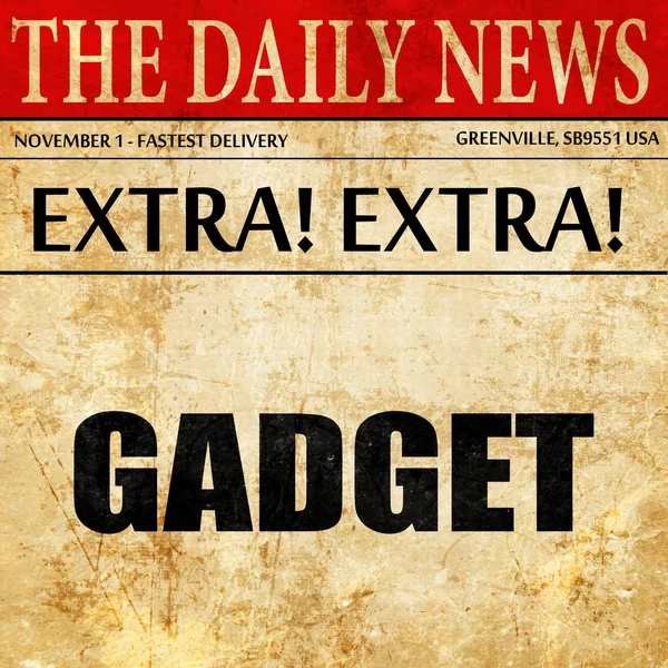 Gadget, krant artikel tekst — Stockfoto