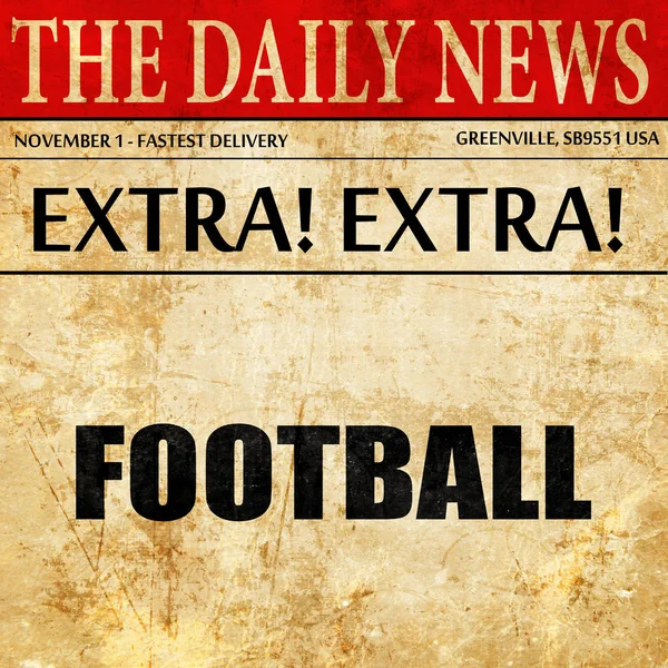 Football, article de journal texte — Photo