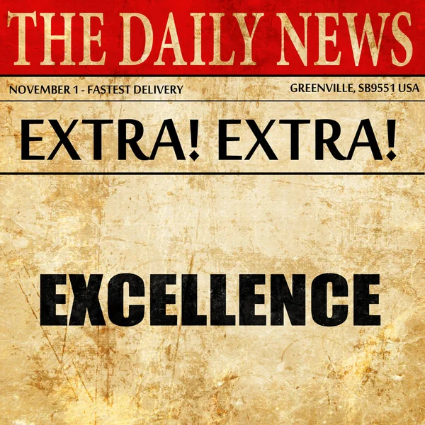 Excellence, article de journal texte — Photo