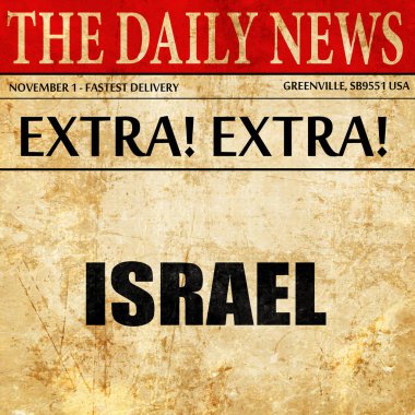 İsrail, gazete madde metni selamlar