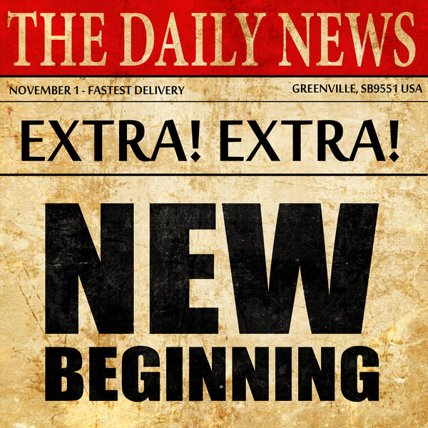 новое начало, текст газетной статьи
