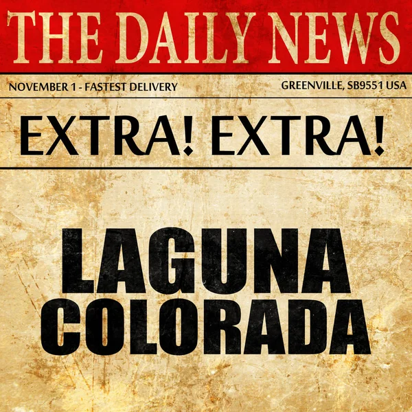 Laguna colorada, newspaper article text