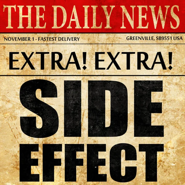 side effect, newspaper article text