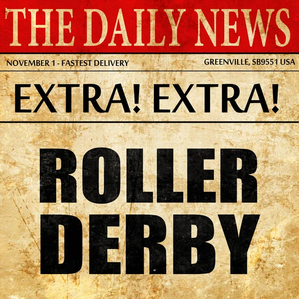 roller derby, newspaper article text