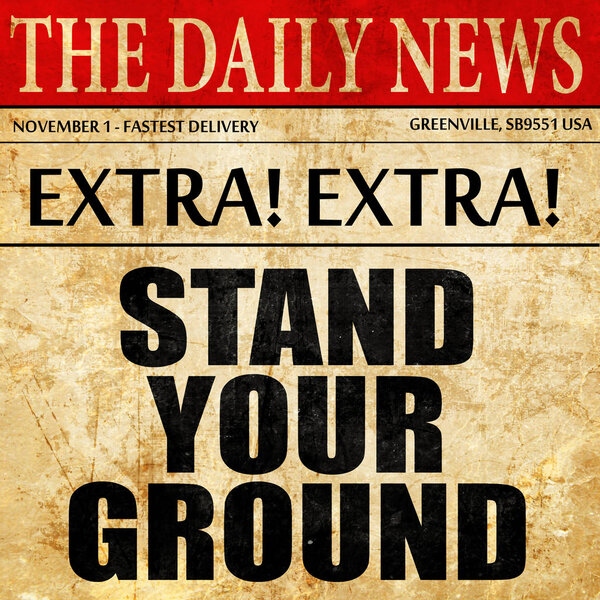 stand your ground, newspaper article text