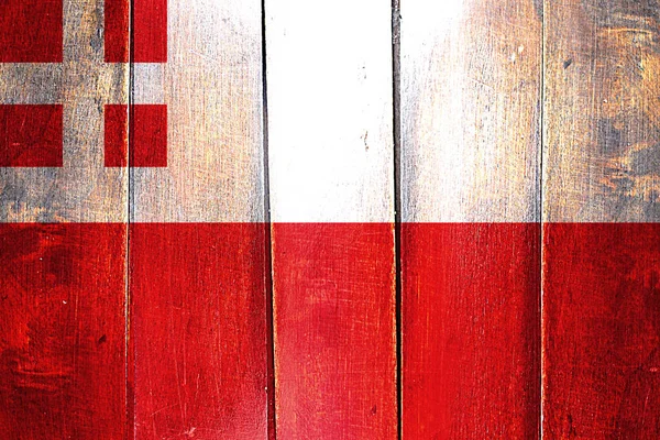 Vintage Utrecht vlajka na grunge dřevěný panel — Stock fotografie