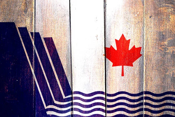 Bandeira Vintage Scarborough no painel de madeira grunge — Fotografia de Stock